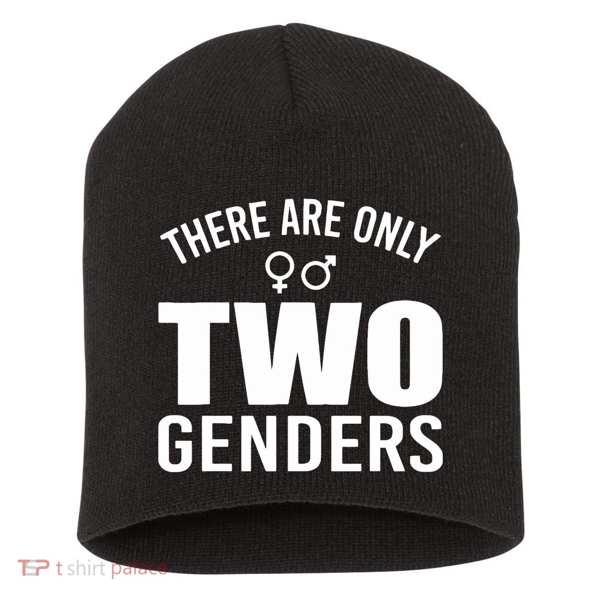 There Are Only Two Genders Gender Short Acrylic Beanie