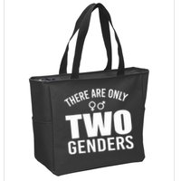 There Are Only Two Genders Gender Zip Tote Bag
