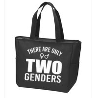 There Are Only Two Genders Gender Zip Tote Bag
