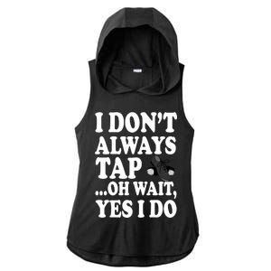 Tap Dancing  Ladies PosiCharge Tri-Blend Wicking Draft Hoodie Tank