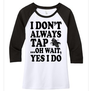 Tap Dancing  Women's Tri-Blend 3/4-Sleeve Raglan Shirt