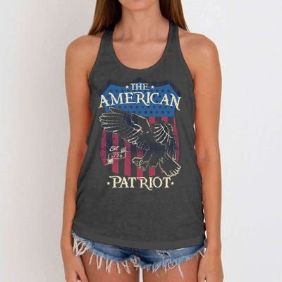 The American Patriot 1776 Women's Knotted Racerback Tank