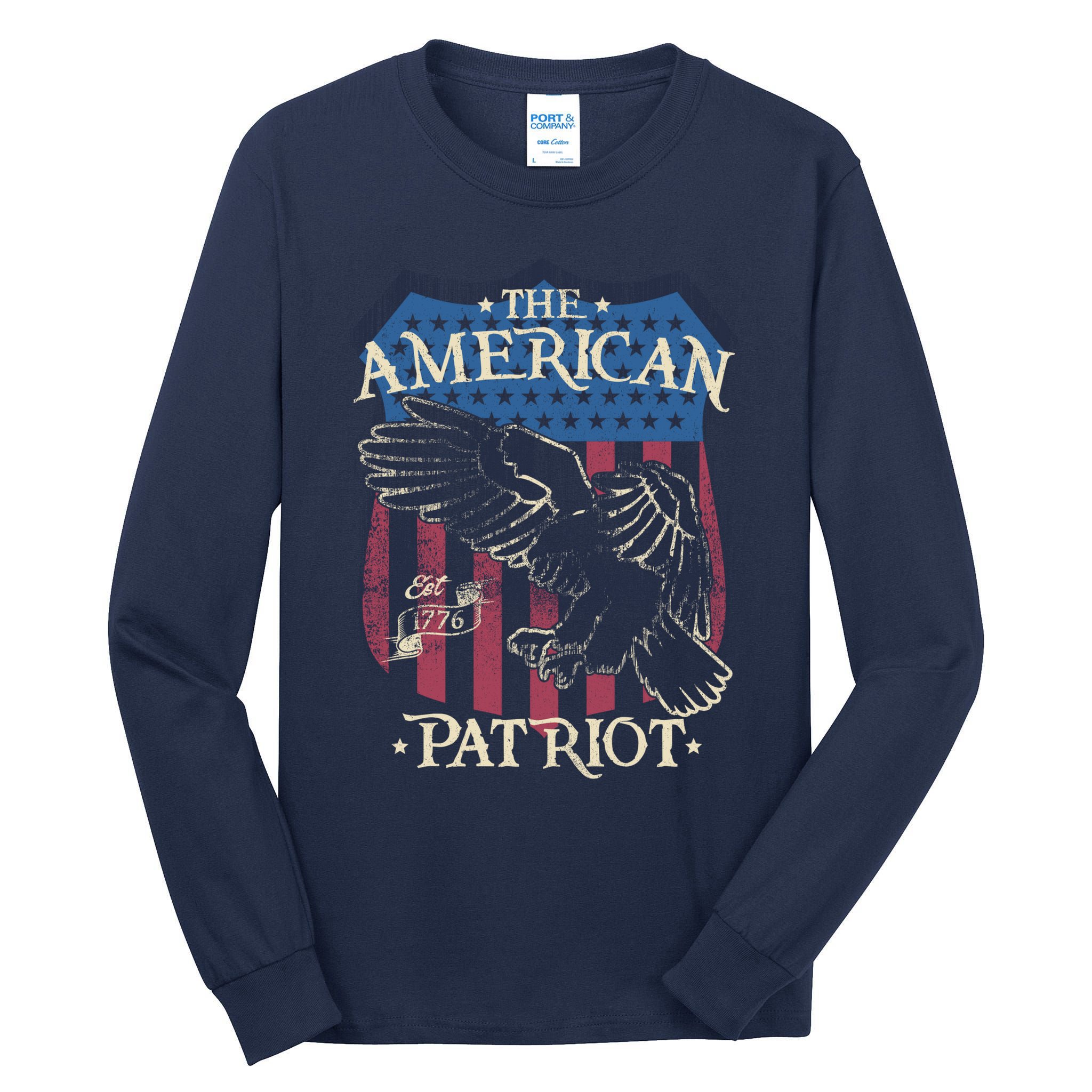 The American Patriot 1776 Tall Long Sleeve T-Shirt