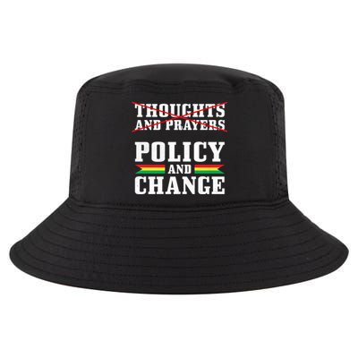 Thoughts And Prayers Policy And Change Black History Month Meaningful Gift Cool Comfort Performance Bucket Hat