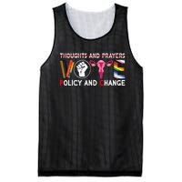 Thoughts And Prayers Vote Policy And Change Equality Rights Mesh Reversible Basketball Jersey Tank