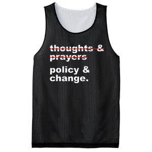 Thoughts And Prayers Policy And Change Human Rights Equality Mesh Reversible Basketball Jersey Tank