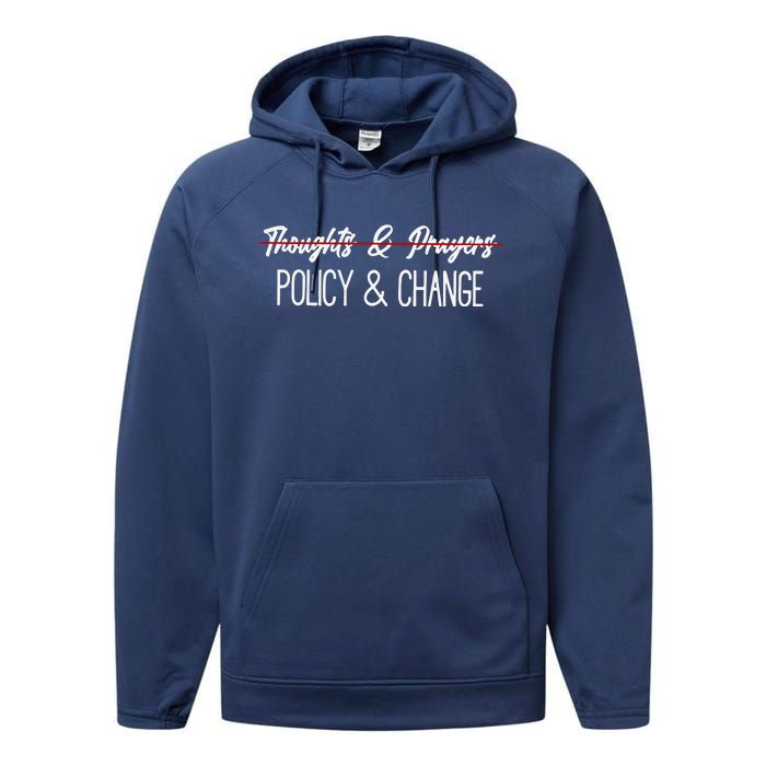 Thoughts And Prayers Are Not Enough Performance Fleece Hoodie