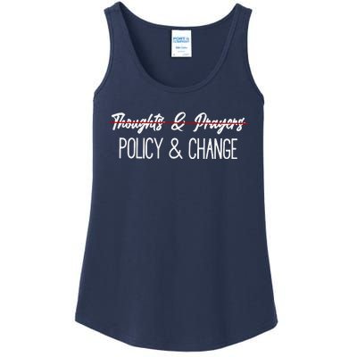 Thoughts And Prayers Are Not Enough Ladies Essential Tank