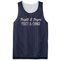 Thoughts And Prayers Are Not Enough Mesh Reversible Basketball Jersey Tank