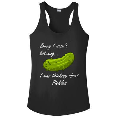 Thinking About Pickles Ferted Cucumber Gift Ladies PosiCharge Competitor Racerback Tank