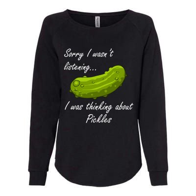 Thinking About Pickles Ferted Cucumber Gift Womens California Wash Sweatshirt