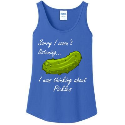 Thinking About Pickles Ferted Cucumber Gift Ladies Essential Tank