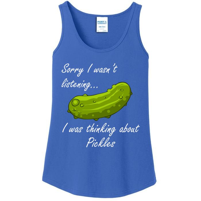 Thinking About Pickles Ferted Cucumber Gift Ladies Essential Tank