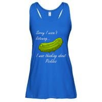 Thinking About Pickles Ferted Cucumber Gift Ladies Essential Flowy Tank