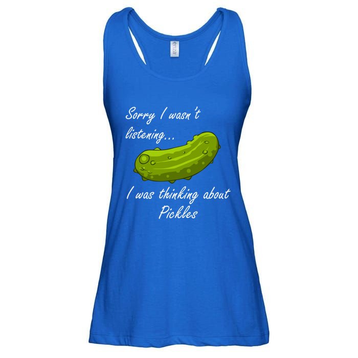 Thinking About Pickles Ferted Cucumber Gift Ladies Essential Flowy Tank