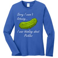 Thinking About Pickles Ferted Cucumber Gift Ladies Long Sleeve Shirt