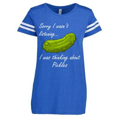 Thinking About Pickles Ferted Cucumber Gift Enza Ladies Jersey Football T-Shirt