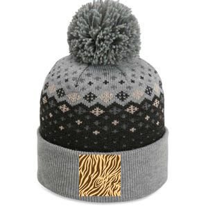 Tiger Animal Print The Baniff Cuffed Pom Beanie