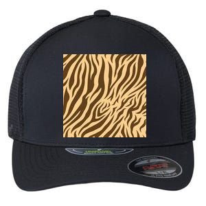 Tiger Animal Print Flexfit Unipanel Trucker Cap