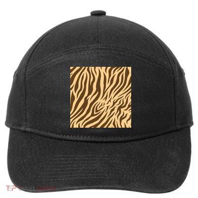 Tiger Animal Print 7-Panel Snapback Hat