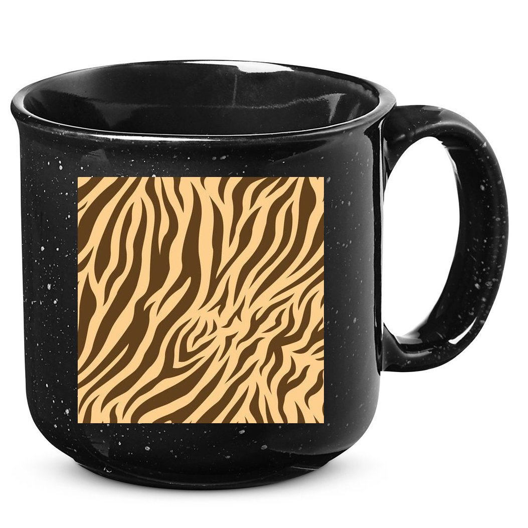 Tiger Animal Print 15oz Campfire Ceramic Mug