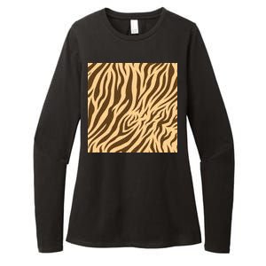 Tiger Animal Print Womens CVC Long Sleeve Shirt