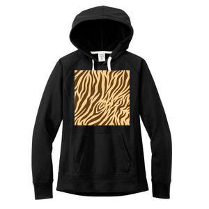 Tiger Animal Print Women's Fleece Hoodie