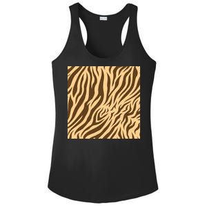 Tiger Animal Print Ladies PosiCharge Competitor Racerback Tank