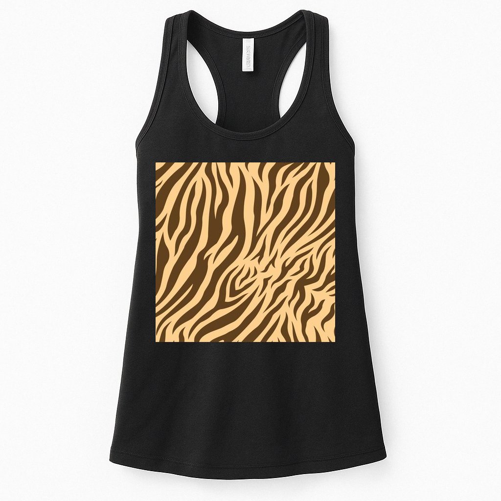 Tiger Animal Print Womens Tank Top