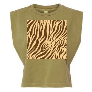 Tiger Animal Print Garment-Dyed Women's Muscle Tee