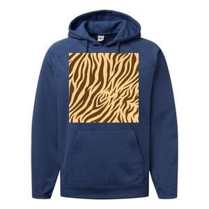 Tiger Animal Print Performance Fleece Hoodie