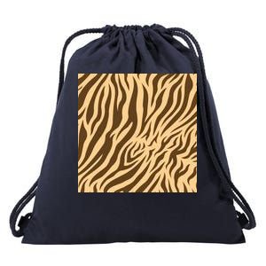 Tiger Animal Print Drawstring Bag