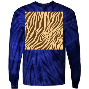 Tiger Animal Print Tie-Dye Long Sleeve Shirt