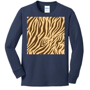 Tiger Animal Print Kids Long Sleeve Shirt