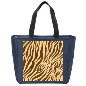 Tiger Animal Print Zip Tote Bag