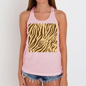 Tiger Animal Print Women's Knotted Racerback Tank