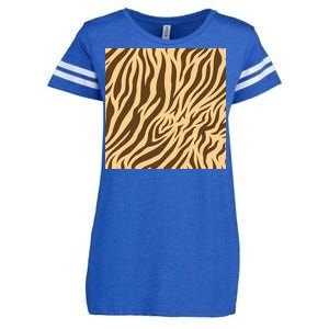 Tiger Animal Print Enza Ladies Jersey Football T-Shirt