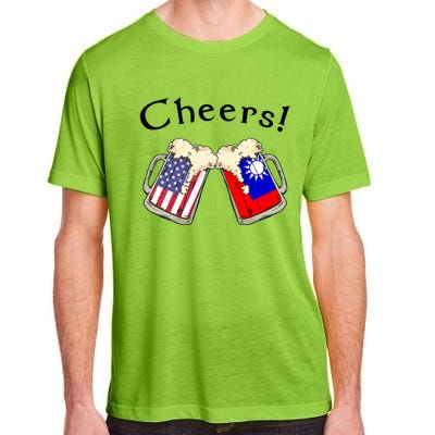 Taiwanese American Patriot Grown Country Cheers Beer Gift Adult ChromaSoft Performance T-Shirt