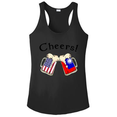 Taiwanese American Patriot Grown Country Cheers Beer Gift Ladies PosiCharge Competitor Racerback Tank