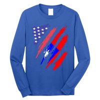 Taiwanese American Patriot Grown Heart Flag Stripes Gift Long Sleeve Shirt