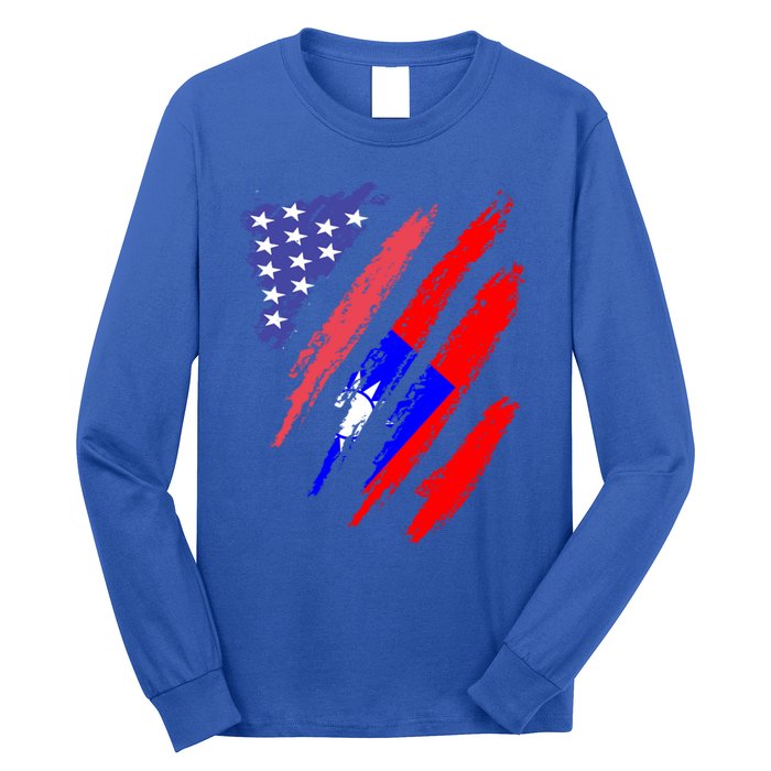 Taiwanese American Patriot Grown Heart Flag Stripes Gift Long Sleeve Shirt