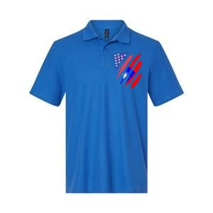 Taiwanese American Patriot Grown Heart Flag Stripes Gift Softstyle Adult Sport Polo