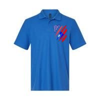 Taiwanese American Patriot Grown Heart Flag Stripes Gift Softstyle Adult Sport Polo