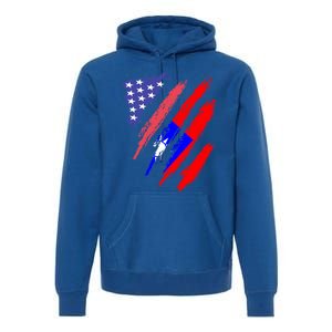 Taiwanese American Patriot Grown Heart Flag Stripes Gift Premium Hoodie