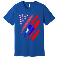 Taiwanese American Patriot Grown Heart Flag Stripes Gift Premium T-Shirt