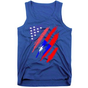 Taiwanese American Patriot Grown Heart Flag Stripes Gift Tank Top