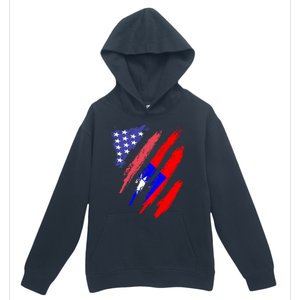 Taiwanese American Patriot Grown Heart Flag Stripes Gift Urban Pullover Hoodie