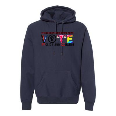 Thoughts And Prayers Vote Policy And Change Equality Rights Premium Hoodie