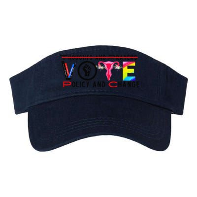 Thoughts And Prayers Vote Policy And Change Equality Rights Valucap Bio-Washed Visor