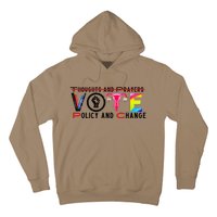 Thoughts And Prayers Vote Policy And Change Equality Rights Hoodie